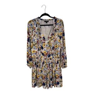 Banana Republic Floral Valeri Boho Cottage Core Mini Dress Size MED